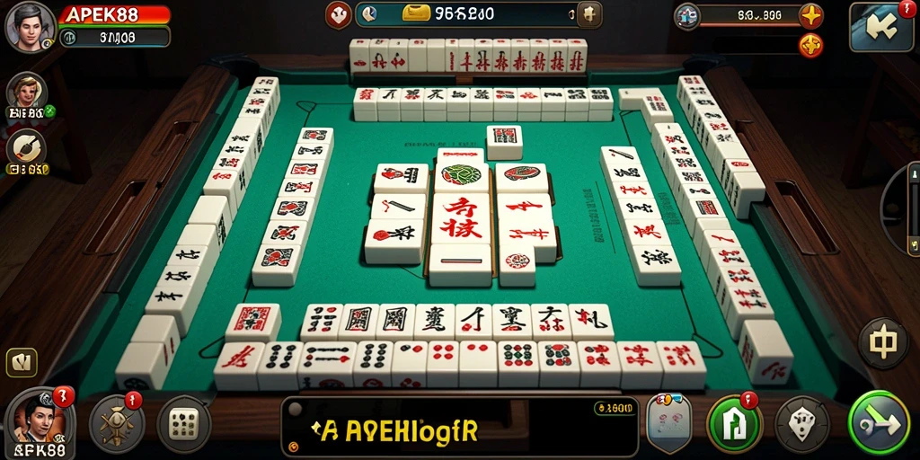 Gameplay seru Mahjong di APEK88 dengan grafis menawan.