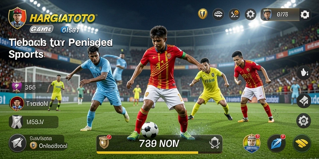 Screenshot menampilkan aksi seru di game HARGATOTO dalam olahraga