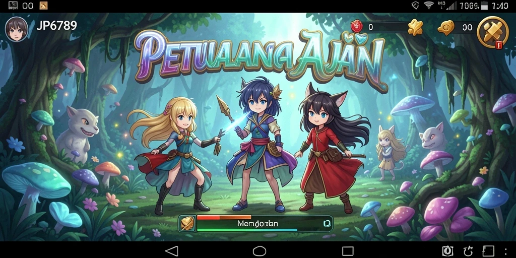 Tampilan gameplay seru dalam game Anime JP6789.