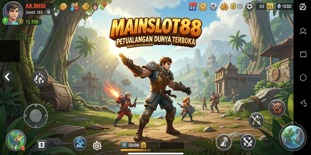 Tangkapan layar gameplay MAINSLOT88 menampilkan petualangan di dunia terbuka.