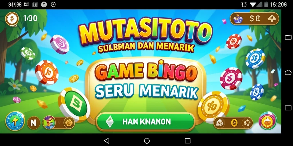 Tampilan menarik dari gameplay Bingo yang seru di MUTASITOTO.